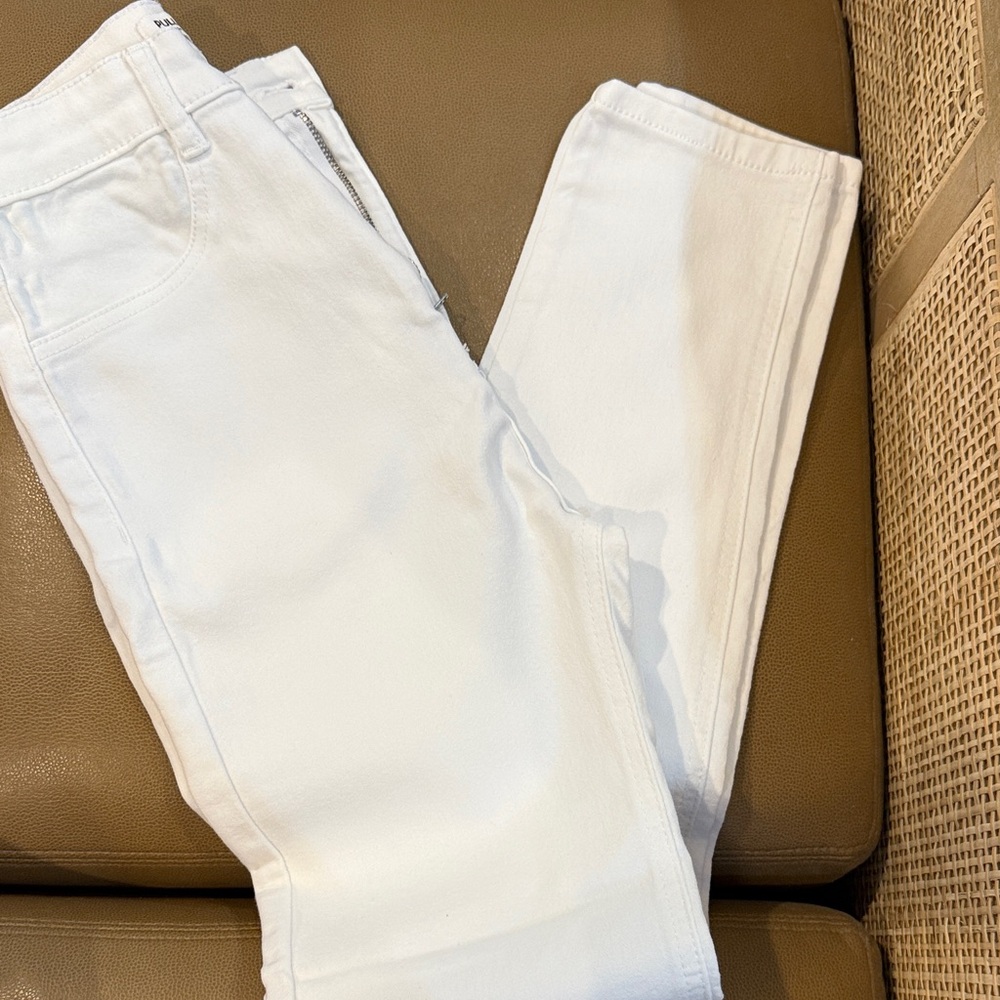Women's Pull & Bear Skinny High waist White Jeans